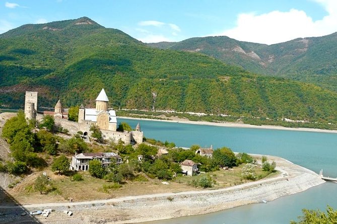 Caucasus mountains full day Private Tour Ananuri-Gudauri-Kazbegi - Ananuri Fortress, the first real historical stop