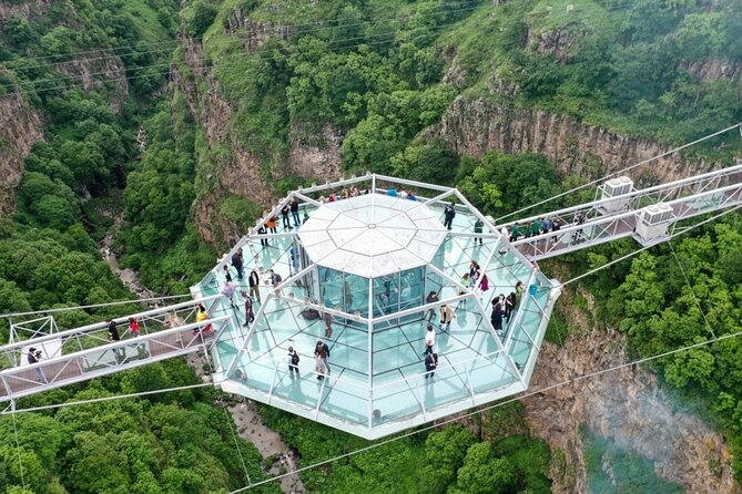 Dashbashi Canyon, Glass Bridge, Bicycle Zip Line, Swing, Private Full Day Tour - Arriving at the canyon near Tsalka
