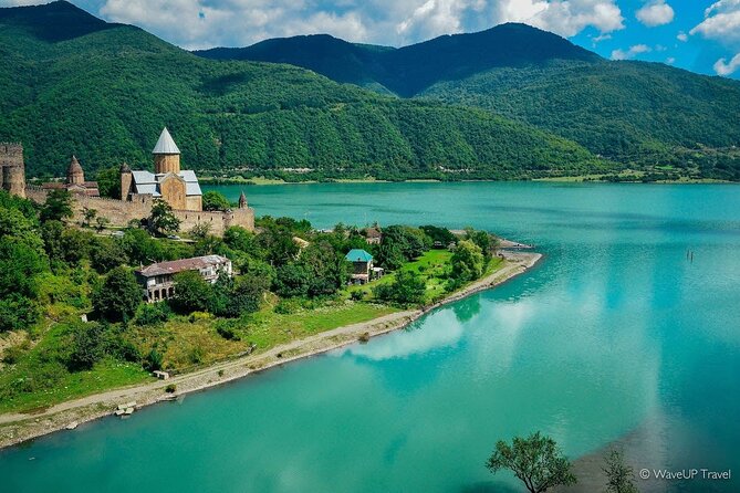 Day Tour Tbilisi – Ananuri – Kazbegi – Tbilisi - Ananuri Fortress and the reservoir below