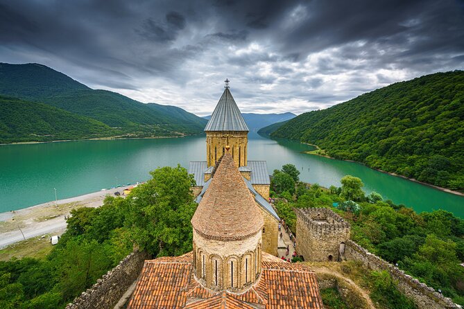 From Tbilisi: Kazbegi, Gudauri & Ananuri Day Trip - Ananuri Fortress and its carved stone details