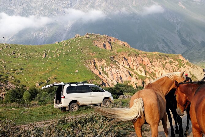 Kazbegi Adventure Day Trip - Hike to Gveleti waterfall plus Gergeti, Ananuri - Gudauri and the Friendship Monument