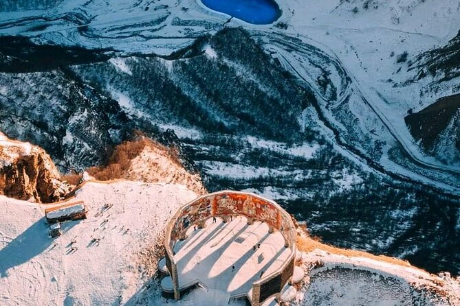 KAZBEGI GUDAURI ANANURI One day group tour From Tbilisi! - Zhinvali Reservoir gives you the first camera stop