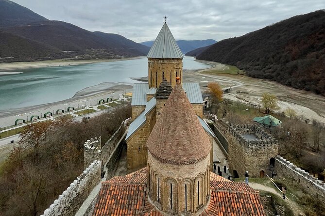 Kazbegi & Gudauri group tour from Tbilisi - Ananuri Fortress, towers and old church walls