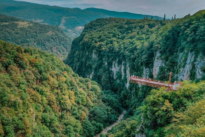 Private Canyon&Cave Tour from Kutaisi(Martvili-Okatse-Prometheus) - Okatse Canyon: a 780-meter trail above the gorge