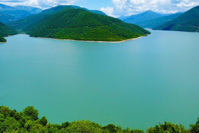 Private Kazbegi and Gudauri Mountain Tour - Zhinvali Reservoir: a calm opening in the Caucasus foothills