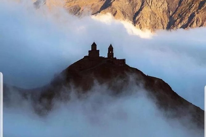 Private Tour Ananuri-Kazbegi-Gudauri - Gergeti Trinity Church above Kazbegi