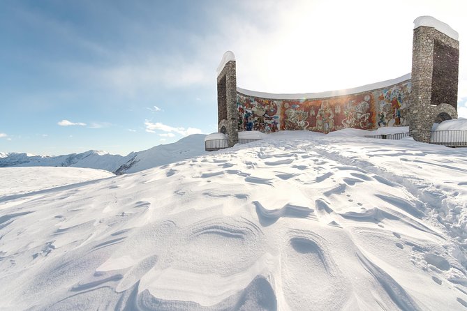 Tour to Kazbegi Ananuri Zhinvali Gudauri Full Day - Mount Kazbek and Gergeti Trinity Church