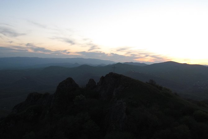 Trip to The Diamond Bridge and Dashbashi Canyon - Mtatsminda Park at evening light